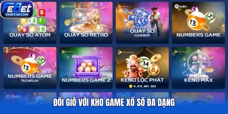 Đổi gió với kho game xổ số đa dạng