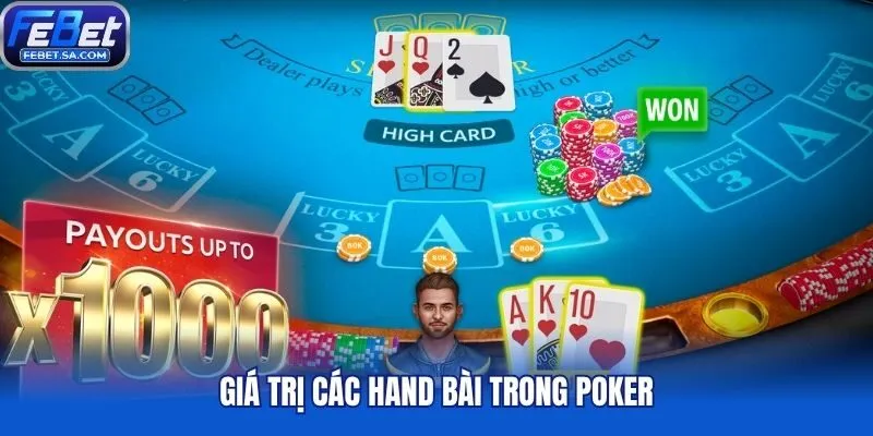 Giá trị các Hand bài trong Poker