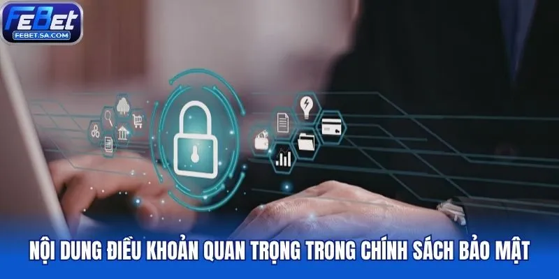 Nội dung điều khoản quan trọng trong chính sách bảo mật